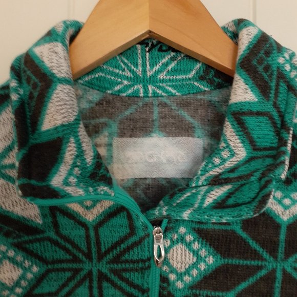 Spyder Women's Alpine Chic Sweater Green Size 12 - Picture 4 of 10